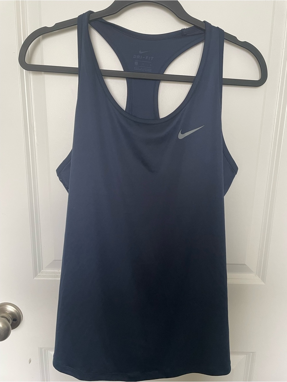 Nike Navy Blue Dri-FIT Racerback Tank Top